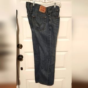 LEVI'S 527 Low Boot Cut Men's Jeans Size 32 X 32 Dark Blue